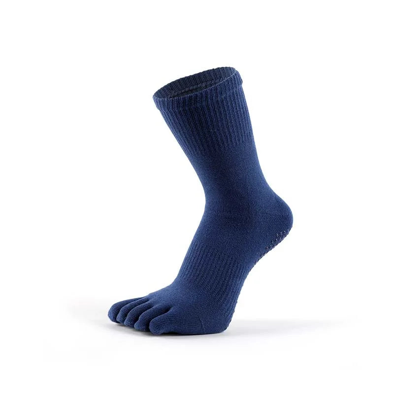 Men's Crew Toe Socks with Full-Sole Grip – Pilates, Yoga, and Gym Socks