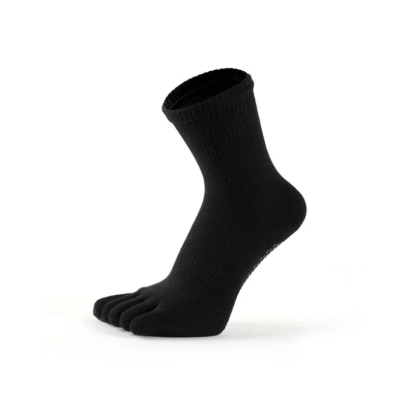 Women's Crew Toe Socks with Full-Sole Grip – Pilates, Yoga, and Gym Socks