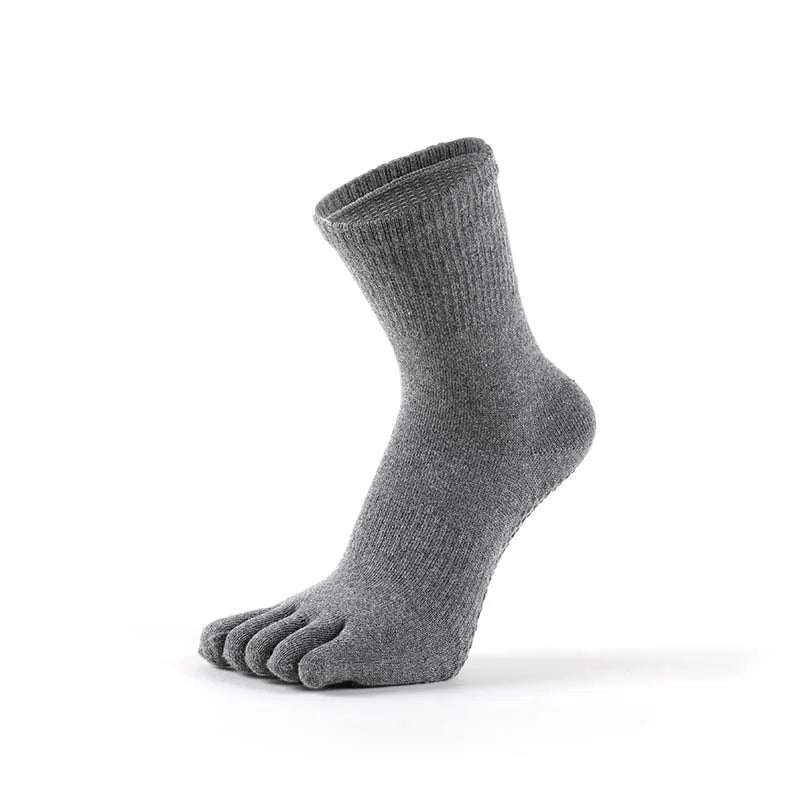 Women's Crew Toe Socks with Full-Sole Grip – Pilates, Yoga, and Gym Socks