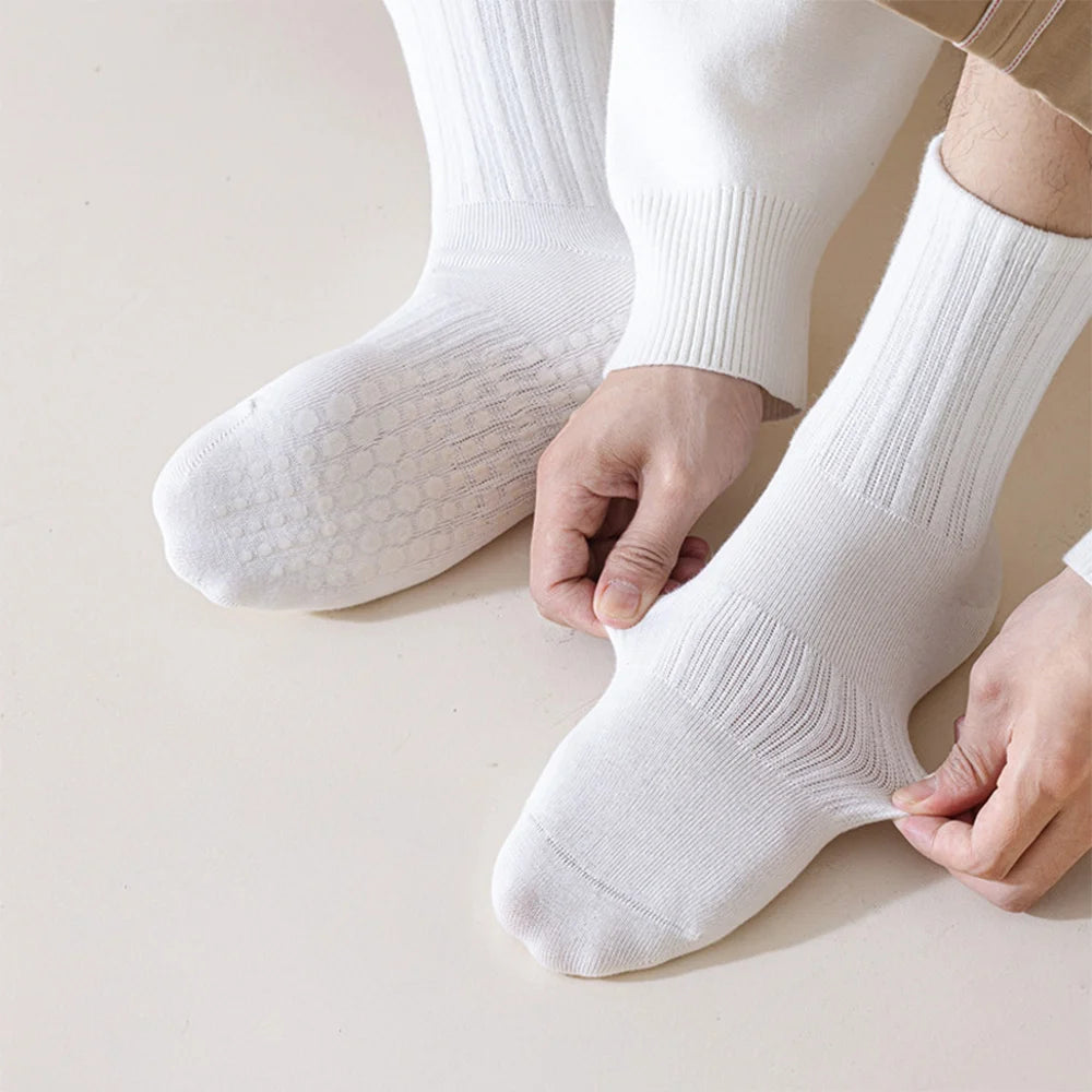 Anti-Slip Gym Grip Socks for Men