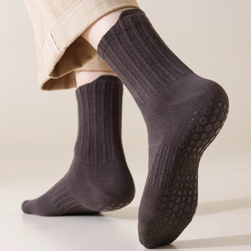 Anti-Slip Gym Grip Socks for Men